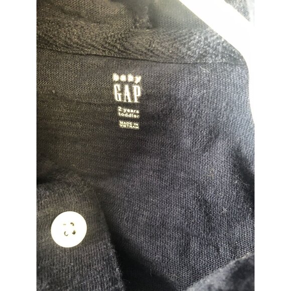 Gap Size 2 Dark Blue Hooded Long Sleeve Dinosaurs Tee - Picture 4 of 6